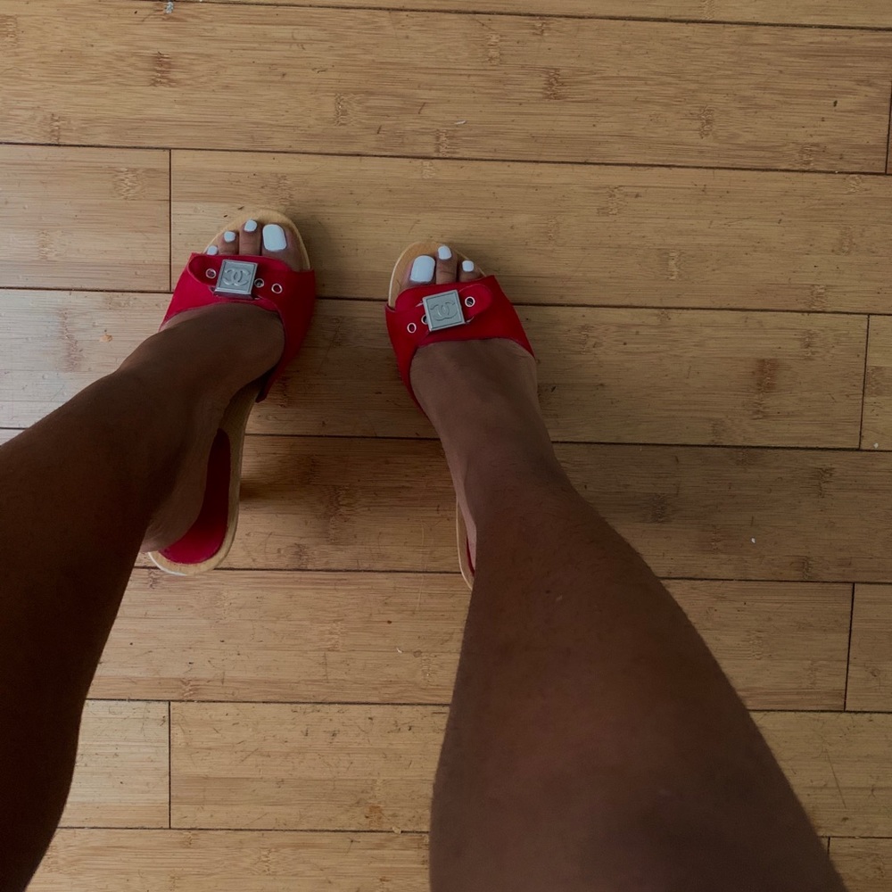 SOLD Red Chanel heels